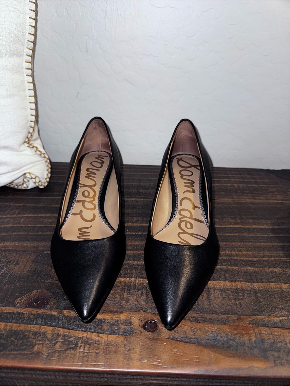 These are the Sam Edelman Dori Kitten Heel Pumps